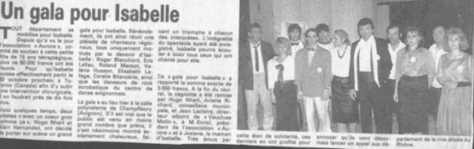 Un spectacle pour Isabelle